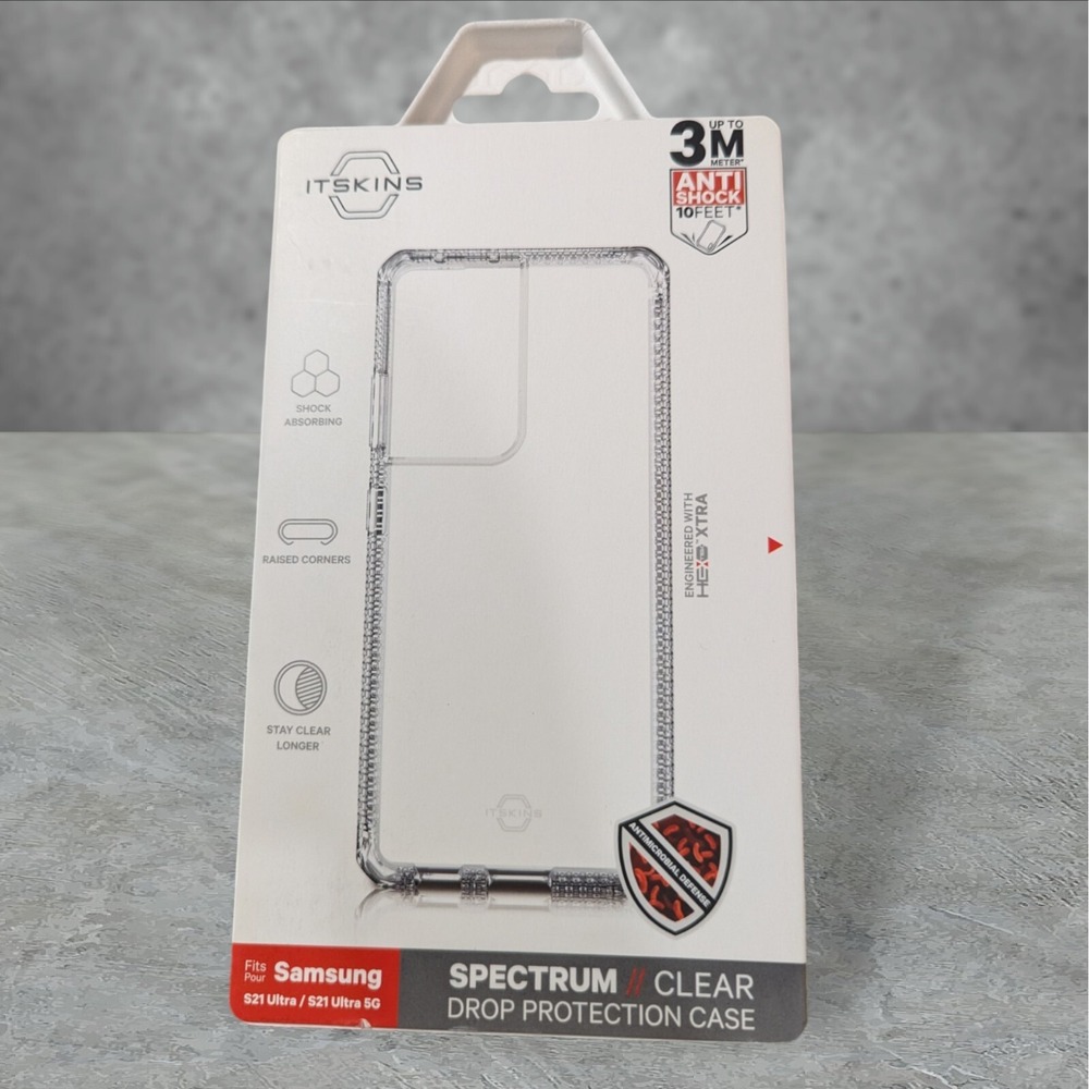 T2 Itskins Spectrum Clear Case for Samsung Galaxy S21 Ultra 5G